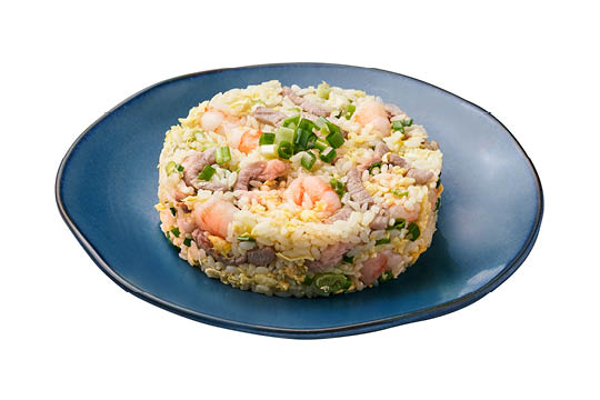 肉絲蝦仁蛋炒飯 Fried Rice with Shrimp and Pork