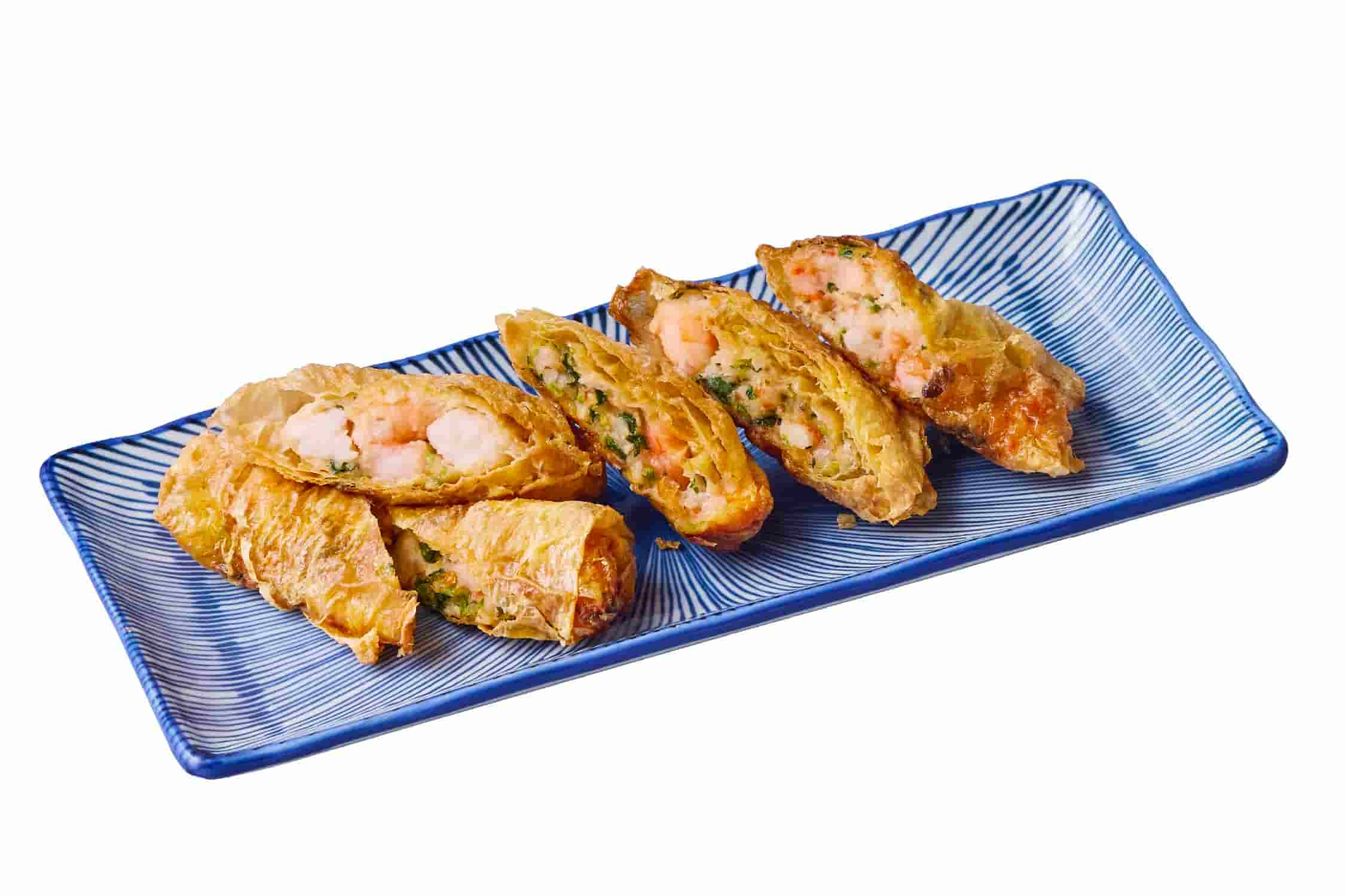 金脆！香菜蝦捲
